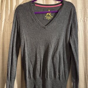 Nollie Women’s Grey V-Neck Sweater
